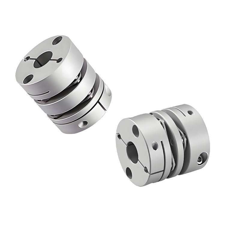 RSK-CPL Durable Diaphragm Disc Aluminum Alloy Coupling Clamp Type compensates for angular and axial deviations
