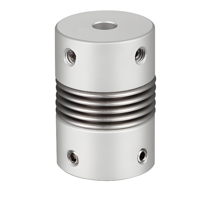Aluminum Alloy Bellows Couplings Positioning Screw type compensates radial angular and axial deviations more effectively