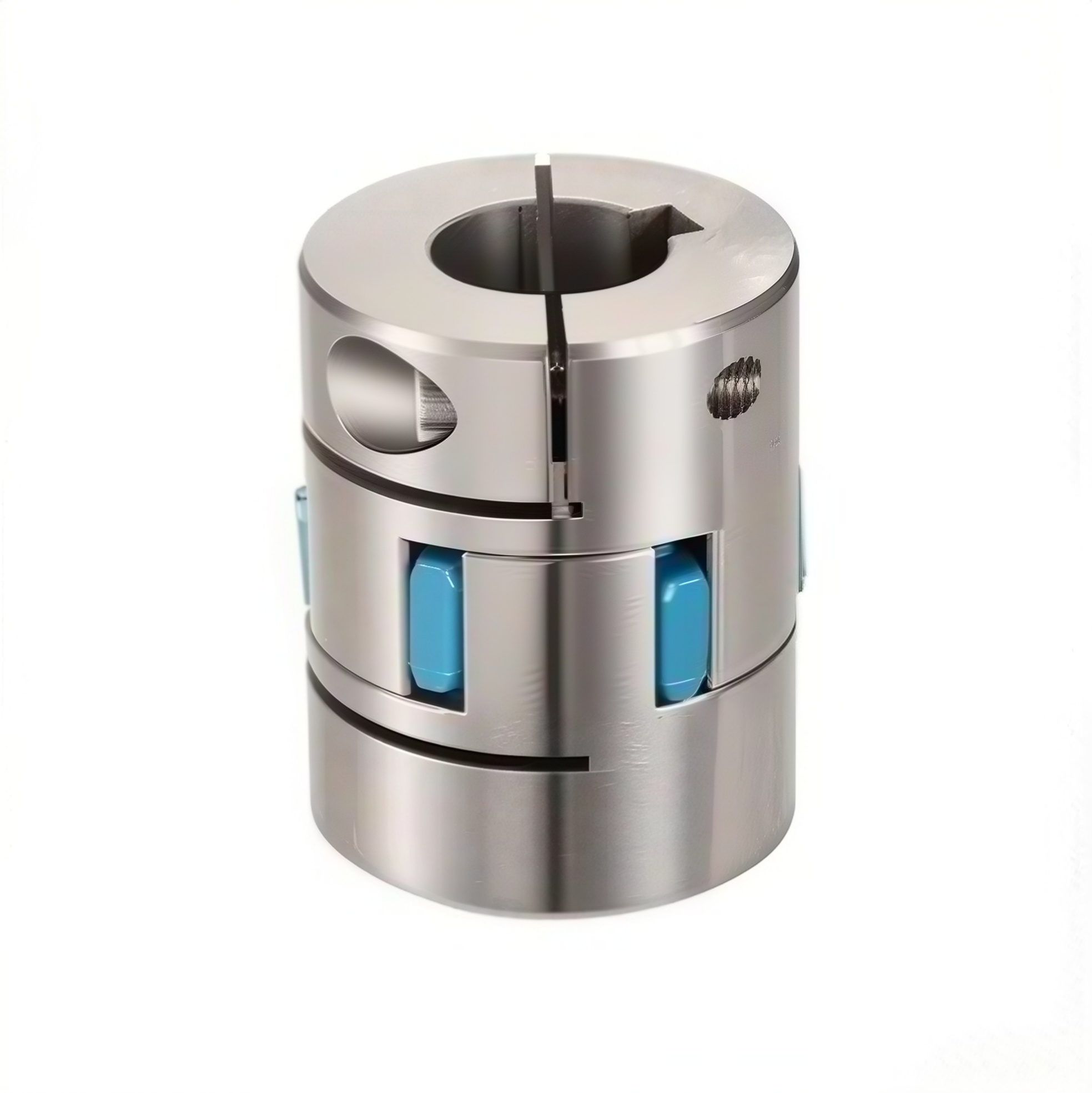 Clamped stainless steel plum blossom couplings