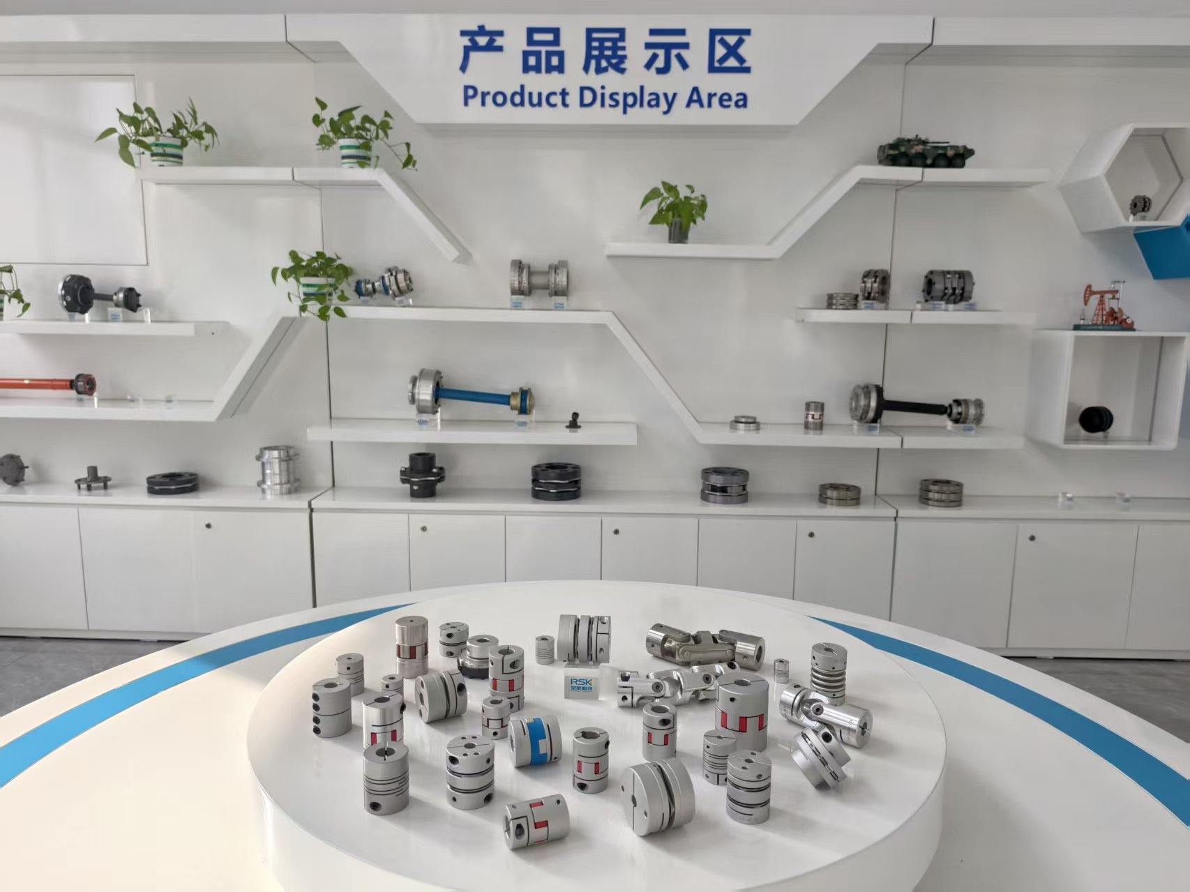 RSK-CPL Durable Diaphragm Disc Aluminum Alloy Coupling Clamp Type compensates for angular and axial deviations