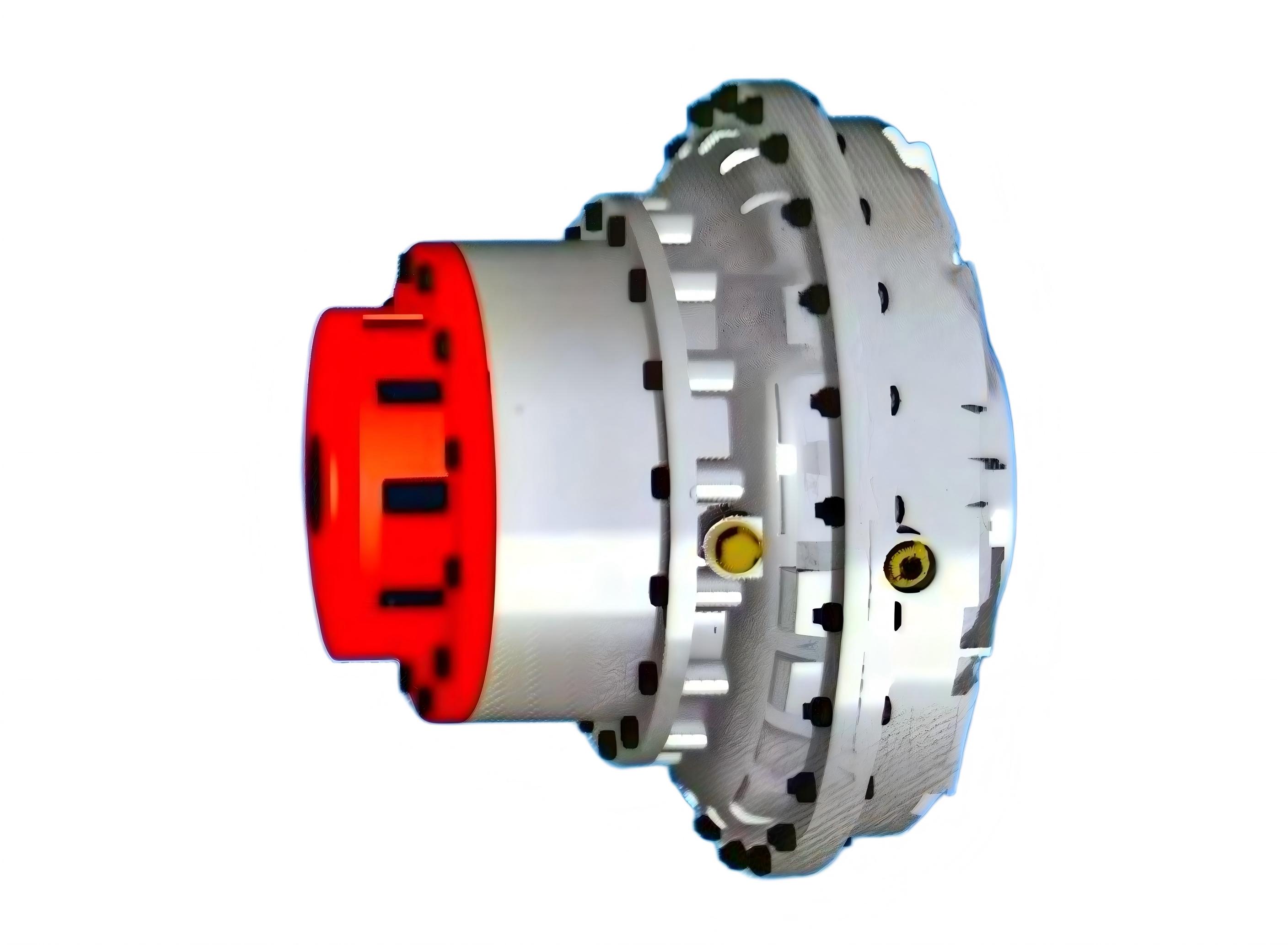 YOXv Connection Dimension Data Sheet for Torque-Limiting Fluid Coupling with Extended Rear Auxiliary Chamber