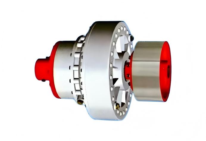 YOXVSEZ Connection Dimension Data Sheet for Quick-Detachable Torque-Limiting Fluid Coupling with Extended Rear Auxiliary Chamber, Side Auxiliary Chamber, and Brake Wheel Type