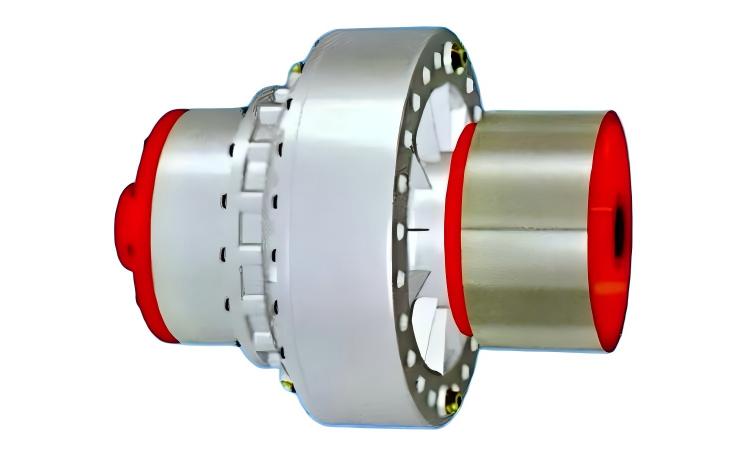  YOXVSIIZ Connection Dimension Data Sheet for Torque-Limiting Fluid Coupling with Extended Rear Auxiliary Chamber, Side Auxiliary Chamber, External Wheel Drive, and Brake Wheel Type