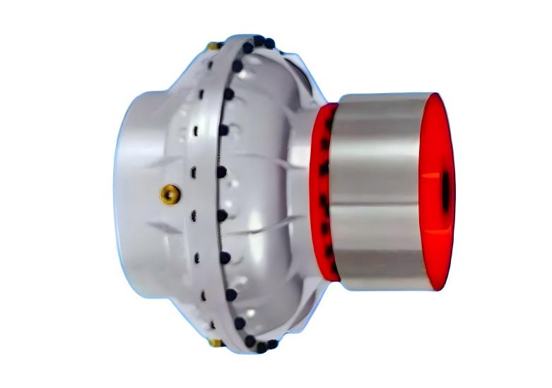 YOXFZ Connection Dimension Data Sheet for Compound Drainage Type Torque-Limiting Fluid Coupling with Brake Wheel